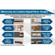 Armário Aéreo Cozinha 120cm Nápoli: Elegância e Praticidade - imagem 2