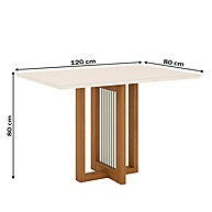 Mesa de Jantar Natalí: Elegância e Praticidade - imagem 2