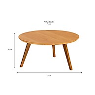 Mesa de Centro Redonda Nature: Elegância e Praticidade - imagem 2