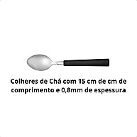 Faqueiro 24 Peças Brinox Riviera Preto – Elegância e Praticidade - imagem 2