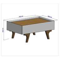 Mesa de Centro Off White Sena: Elegância e Praticidade - imagem 2