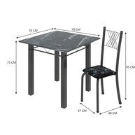 Conjunto de Jantar Granito Topázio: Elegância e Praticidade - imagem 2