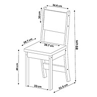 Mesa de Jantar 6 Lugares Virtus: Elegância e Praticidade - imagem 2