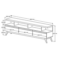 Rack com Painel TV 72" Vivare: Elegância e Praticidade - imagem 2