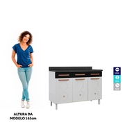 Balcão de Cozinha Telasul Mirage New: Aço, Estilo e Praticidade! - imagem 2