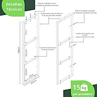Prateleira Industrial 1.20m – Decore com Estilo e Praticidade - imagem 2