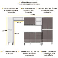 Cozinha Completa Xangai Classic – Espaço, Estilo e Praticidade - imagem 2