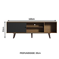 Rack para TV 65” Dubai Madesa: Estilo e Praticidade - imagem 2