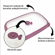 Pote Hermético 1,26L: Frescor e Praticidade! - imagem 2