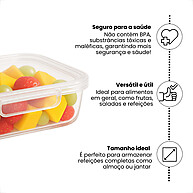 Pote Hermético 500ml: Frescor e Praticidade! - imagem 1