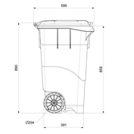 Lixeira com Pedal 120L Antares: Higiene e Praticidade - imagem 2