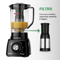 Liquidificador Mondial Turbo Power L-99: Potência e Praticidade - imagem 2
