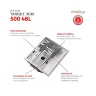 Tanque Inox Embutir GhelPlus 500: Qualidade e Praticidade - imagem 2