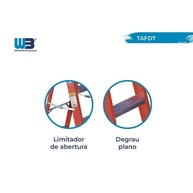 Escada Tesoura Dupla 2,10m: Segurança e Praticidade - imagem 2