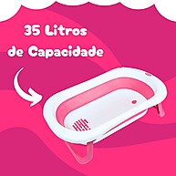 Banheira Infantil KaBaby Rosa: Segurança e Praticidade - imagem 2