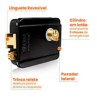 Fechadura Elétrica 940 Elite 55mm Preta Silvana – Segurança e Praticidade - imagem 2