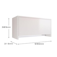 Armário Aéreo Multiuso Delta com Cabideiro – Organize com Estilo e Praticidade - imagem 4