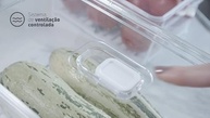 Porta Frios Duplo Clear Fresh Transparente 20x15x7,7cm - Organize com Estilo e Praticidade - imagem 2