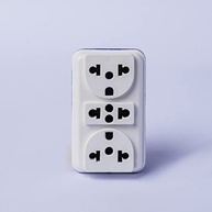 AMZTOP Kit 3 Adaptadores Tomada Benjamin T: Multiplique suas Conexões com Segurança e Praticidade! - imagem 4