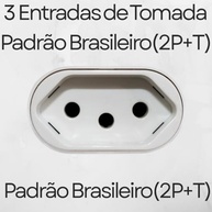 Régua de Energia Premium: 3 Tomadas + 3 USB (1 Tipo-C) | Proteção e Praticidade - imagem 3