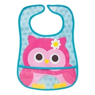 Babador com Bolso Coruja Girl da Buba - Impermeável e Prático para Bebês - imagem 2