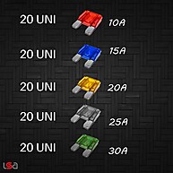 Kit Fusível Automotivo Lâmina 100 Peças – Completo e Prático - imagem 2