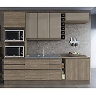 Balcão de Cozinha Maxxi Nogal 120cm: Moderno e Prático - imagem 2