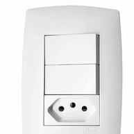 Interruptor Duplo com Tomada Blux Home: Design Moderno e Prático - imagem 2