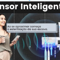Dispensador de Pasta de Dente com Esterilizador UV: Moderno e Prático - imagem 2
