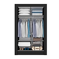 Guarda Roupa 2 Portas Correr Betina: Preto e Prático! - imagem 2