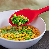 Utensílio de Cozinha com Colher de Silicone Redonda – Seguro e Prático - imagem 1