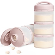 Termichy Dispensador de Leite em Pó Rosa Claro - Prático e Seguro para Viagens - imagem 1