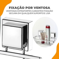 Suporte Shampoo Banheiro: Sem Furos, Prático! - imagem 2