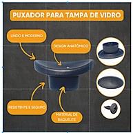 Puxadores para Tampas: Kit 5 Peças Prático! - imagem 1