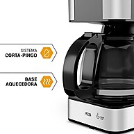 Cafeteira Philco Inox: 20 Cafés Práticos ☕ - imagem 1