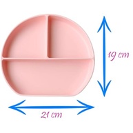 Pratinho de Silicone com Divisória e Ventosa Letoy - Seguro, Prático e Ideal para Refeições Saudáveis - imagem 3
