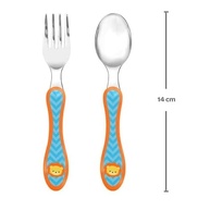 Kit Papinha Leãozinho Buba - 2 Pratinhos + Garfo e Colher Inox Infantil - imagem 5