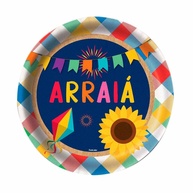 Pratinhos Juninos: Kit 8 Descartáveis para Festa! - imagem 1