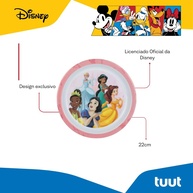 Prato Fundo Disney Princesas 22cm em Melamina Resistente - Ideal para Crianças - imagem 3