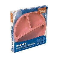 KaBaby Prato de Silicone com Divisória Rosa - Seguro, Ergonômico e Sem BPA - imagem 5