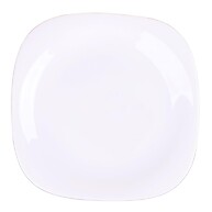 Prato de Vidro Sobremesa Quadrado 19cm – Elegância na Mesa - imagem 1