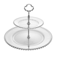 Prato Duplo de Cristal Wolff Pearl: Elegância! - imagem 1