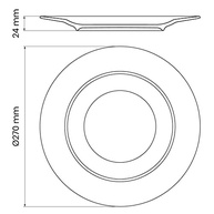 Prato Raso Tramontina Marie 27 cm em Porcelana Decorada – Elegância e Durabilidade na Sua Mesa - imagem 4
