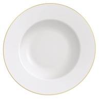 Prato Raso Filetado Tramontina Elisa em Porcelana com Borda Dourada 28 cm - Elegância e Durabilidade na Mesa - imagem 1
