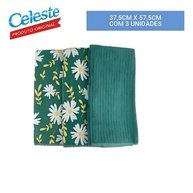 Pano de Prato Atoalhado Gourmet - Kit com 6 Peças Estampadas para Cozinha (Verde) - imagem 5