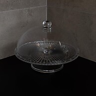 Prato para Bolo Wolff Bangkok: Elegância em Vidro com Pé e Tampa - imagem 1