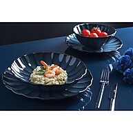 Prato Raso Scallop Azul Wolff 27cm: Elegância à Mesa - imagem 1