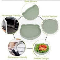 Prato de Silicone com Sucção em Formato de Urso - Seguro, Ecológico e Ideal para Autoalimentação Infantil - imagem 4