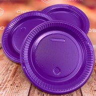 Pratos 15cm Roxos para Festa - Bello Festa | 50 a 250 Unidades - imagem 1
