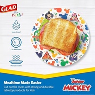 Pratos de Papel Disney Mickey - 21cm, 40 Unidades | Resistentes, Micro-ondas, para Crianças - imagem 4